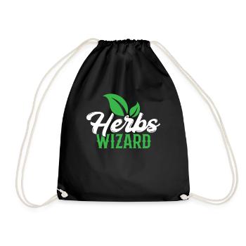Herb Wizard Herb Garden Herb Herbalism - Sac de sport léger - noir - Devant