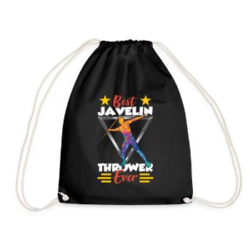 Meilleur lanceur de javelot de tous les temps Lancer de javelot - Sac de sport léger - noir - Devant