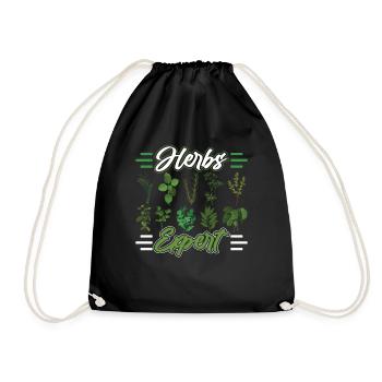 Herb Expert Herb Herb Herbes du jardin - Sac de sport léger - noir - Devant