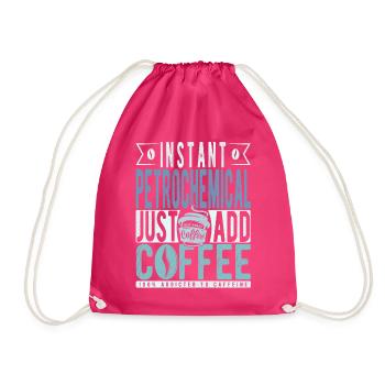 Dicton sur le café pétrochimique - Sac de sport léger - fuchsia - Devant