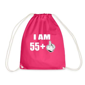 56 Geburtstag - Turnbeutel - Fuchsia - Vorne