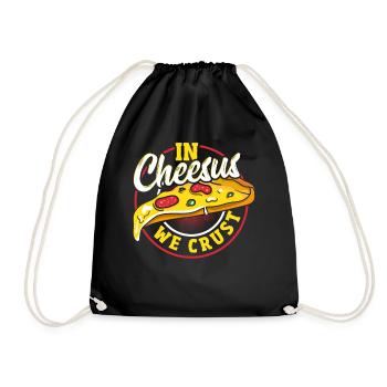 Conception de la fabrication de pizzas pour la prochaine Pizza Party - Sac de sport léger - noir - Devant