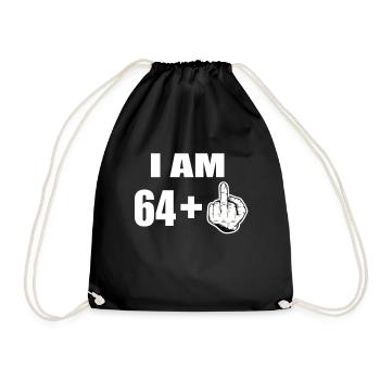 65e anniversaire - Sac de sport léger - noir - Devant