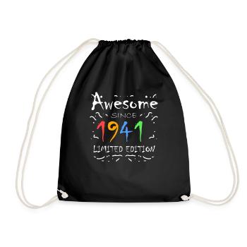 1941 - Born 1941 - Fantastic since 1941 - Drawstring Bag - black - Front