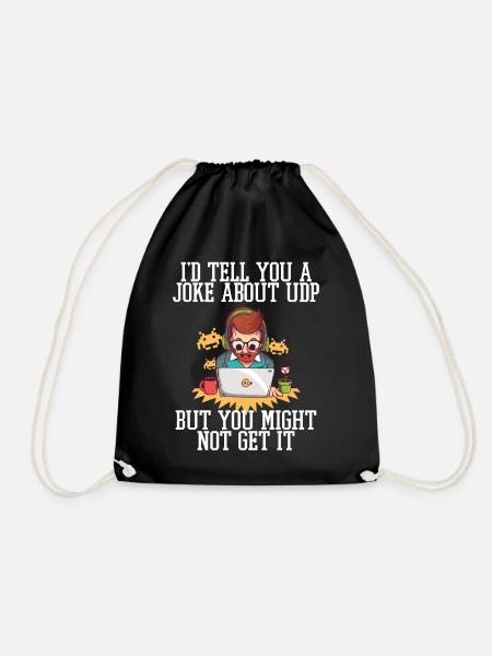 Cybersecurity - IT Security Computer Scientist - Drawstring Bag - black