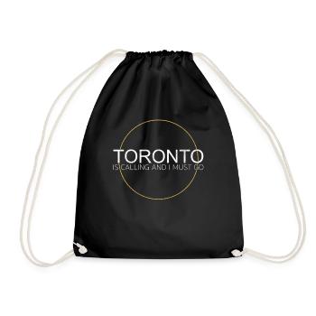 Toronto Spruch - Turnbeutel - Schwarz - Vorne