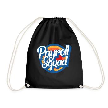 Chemise de la Semaine nationale de la paie, Escouade de la paie drôle - Sac de sport léger - noir - Devant