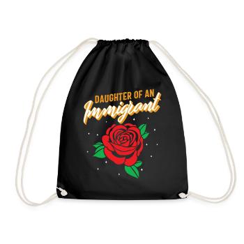Chemise mexicaine, fille d’un immigrant floral - Sac de sport léger - noir - Devant