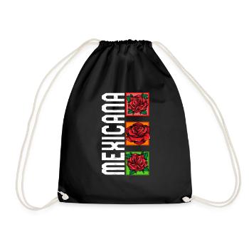 Chemise Mexicana, Cadeau Floral Morena Femmes pour - Sac de sport léger - noir - Devant