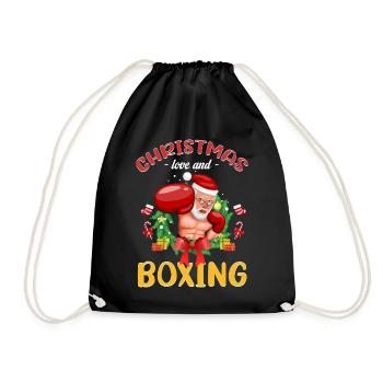 Amour de Noël Boxer Boxer Cadeau de Noël - Sac de sport léger - noir - Devant
