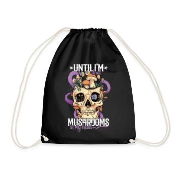 Cottagecore Esthétique Rétro Champignons et Mycologie - Sac de sport léger - noir - Devant