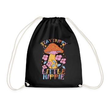 Cottagecore Esthétique Rétro Champignons et Mycologie - Sac de sport léger - noir - Devant