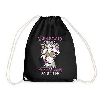 Schildmaiden! Nordische Mythologie Wikinger - Turnbeutel - Schwarz - Vorne