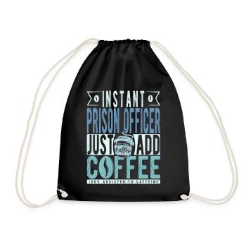 Café du gardien de prison disant - Sac de sport léger - noir - Devant