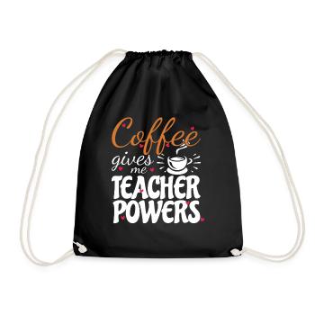 Primary School Teacher Kindergarten Educator - Drawstring Bag - black - Front