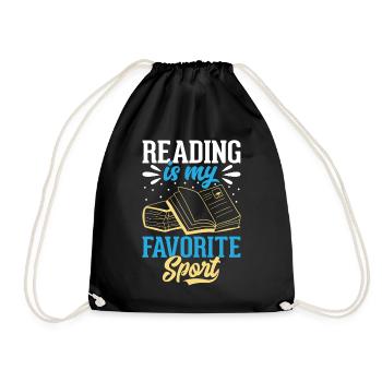 Lecture de livres Amoureux des livres - La lecture est mon préféré - Sac de sport léger - noir - Devant