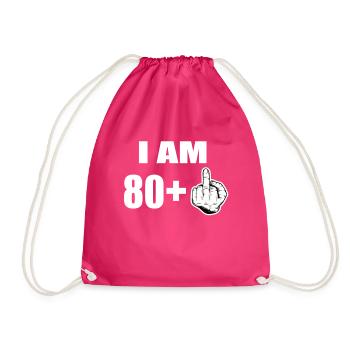81 Geburtstag - Turnbeutel - Fuchsia - Vorne