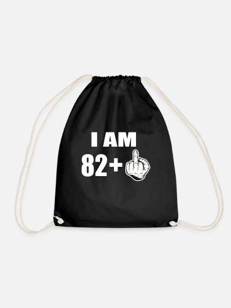 83rd birthday - Drawstring Bag - black