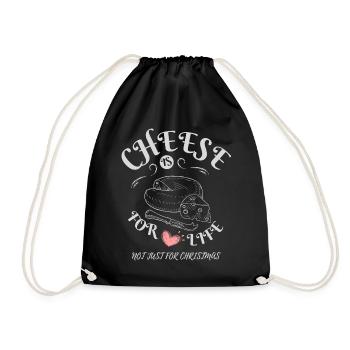 Le fromage, c’est pour la vie - Cheese Lovers Apparel - Sac de sport léger - noir - Devant
