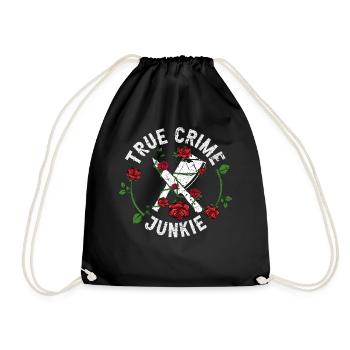 True Crime Junkie - Turnbeutel - Schwarz - Vorne