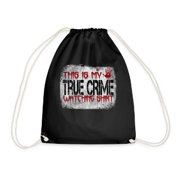 True Crime Junkie - Drawstring Bag - black - Front