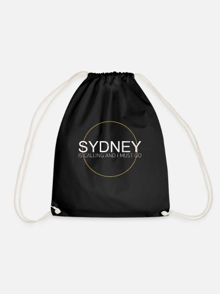 Sydney Spruch - Turnbeutel - Schwarz