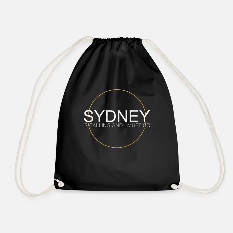 Sydney Spruch - Turnbeutel - Schwarz