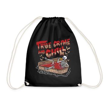 True Crime and Chill - Sac de sport léger - noir - Devant
