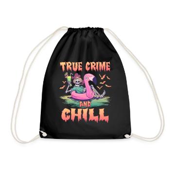 True Crime and Chill - Sac de sport léger - noir - Devant