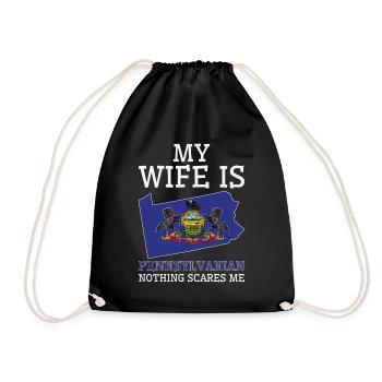 Rien ne me fait peur Pennsylvanian Wife - Sac de sport léger - noir - Devant