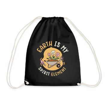 Landscaping Gardening Gardener Garden Plant - Drawstring Bag - black - Front