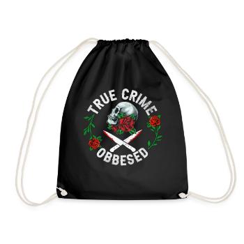 Obsédé par le vrai crime - Sac de sport léger - noir - Devant