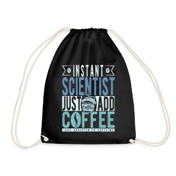 Café scientifique disant - Sac de sport léger - noir - Devant