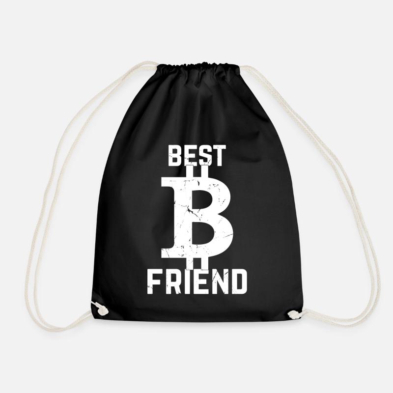 Bitcoin Lover Bitcoin Best Friend - Bitcoins - Turnbeutel - Schwarz