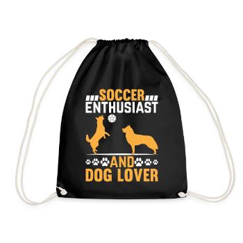 Soccer Player Cat Owner - Soccer Enthusiast And Ca - Turnbeutel - Schwarz - Vorne