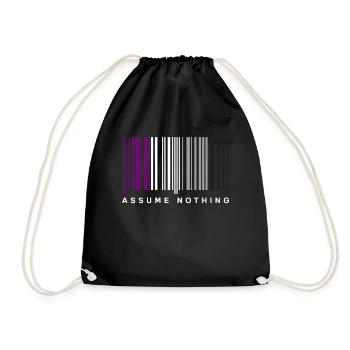 Code à barres asexué - Sac de sport léger - noir - Devant