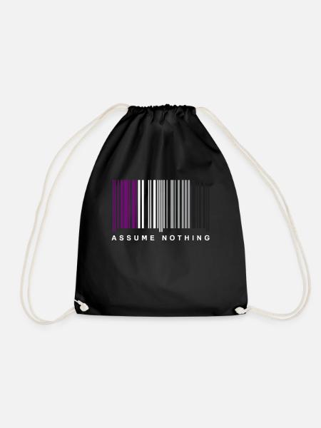 Asexuell Barcode - Turnbeutel - Schwarz