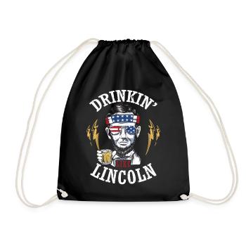 Drinkin' Like Lincoln 4 juillet Drink Independence - Sac de sport léger - noir - Devant