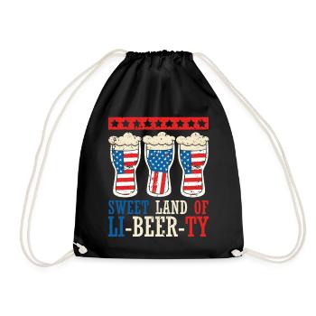 Sweet Land of Li-bier-ty 4 juillet - Sac de sport léger - noir - Devant