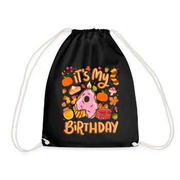 C’est mon 4 anniversaire automne feuille d’érable automne automne - Sac de sport léger - noir - Devant