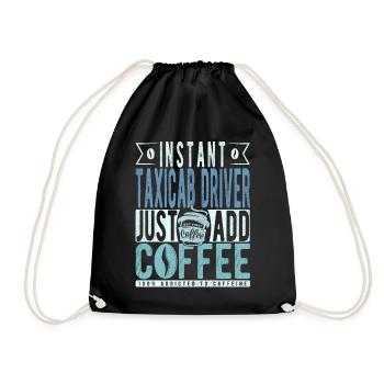 Café du chauffeur de taxi disant - Sac de sport léger - noir - Devant