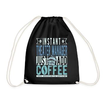 Artistic Director Kaffee Spruch - Drawstring Bag - black - Front