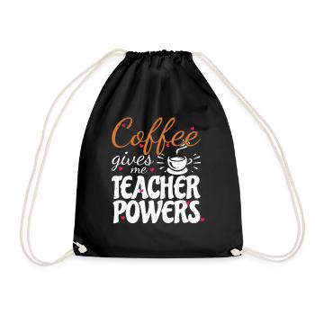Primary School Teacher Kindergarten Educator - Drawstring Bag - black - Front