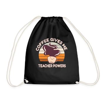 Primary School Teacher Kindergarten Educator - Drawstring Bag - black - Front