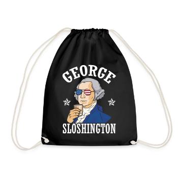 George Sloshington Drink 4. Juli - Turnbeutel - Schwarz - Vorne