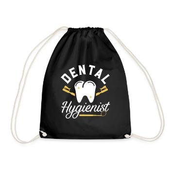 Hygiénistes dentaires Équipe de dentistes Hygiène dentaire - Sac de sport léger - noir - Devant