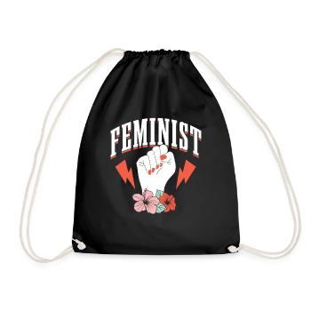 Féministe Droits des femmes Féminisme Féministe - Sac de sport léger - noir - Devant