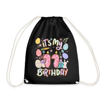 C’est mon 11 anniversaire de vacances de beignets de Pâques - Sac de sport léger - noir - Devant