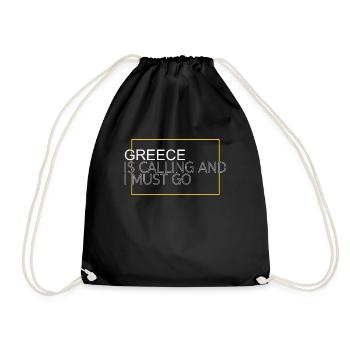Grèce Dicton - Sac de sport léger - noir - Devant