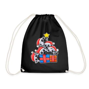 Arbre de Noël Lémurien Lémuriens - Sac de sport léger - noir - Devant